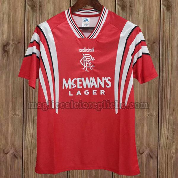 terza maglie calcio glasgow rangers 1996-1997 rosso