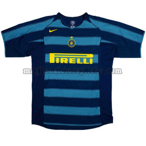 terza maglie calcio inter 2004-2005 blu