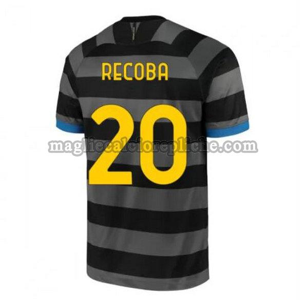 terza maglie calcio inter 2020-2021 recoba 20 grigio