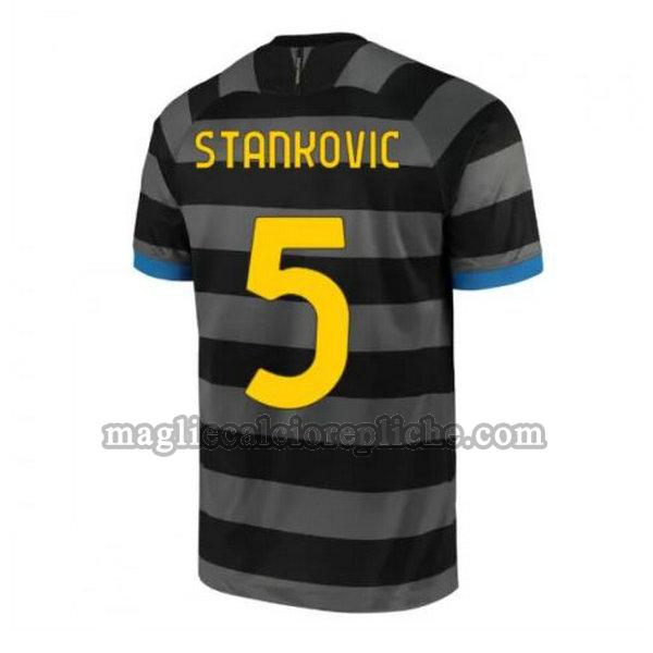 terza maglie calcio inter 2020-2021 stankovic 5 grigio