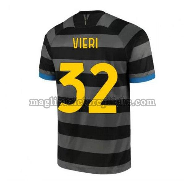 terza maglie calcio inter 2020-2021 vieri 32 grigio