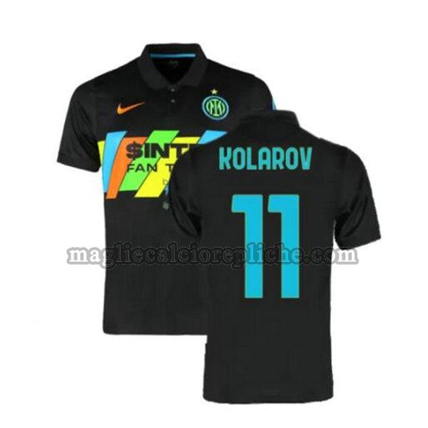 terza maglie calcio inter 2021 2022 kolarov 11 nero