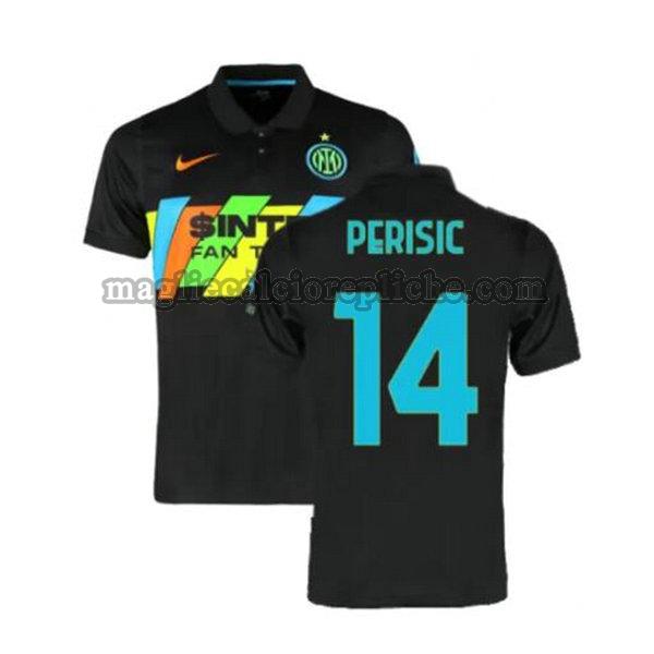 terza maglie calcio inter 2021 2022 perisic 14 nero