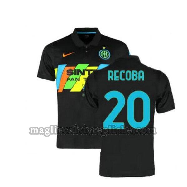 terza maglie calcio inter 2021 2022 recoba 20 nero