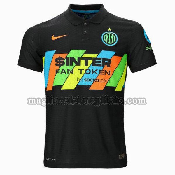 terza maglie calcio inter 2021 2022 thailandia nero