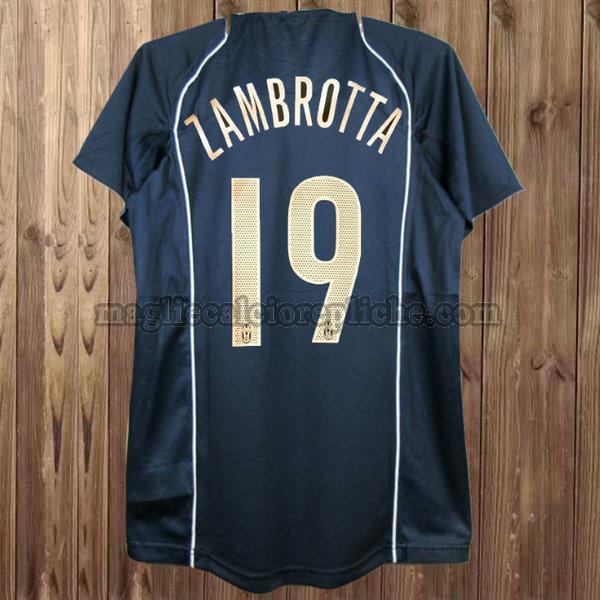 terza maglie calcio juventus 2004-2005 zambrotta 19 nero