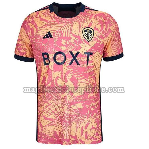 terza maglie calcio leeds united 2023 2024 thailandia rosa