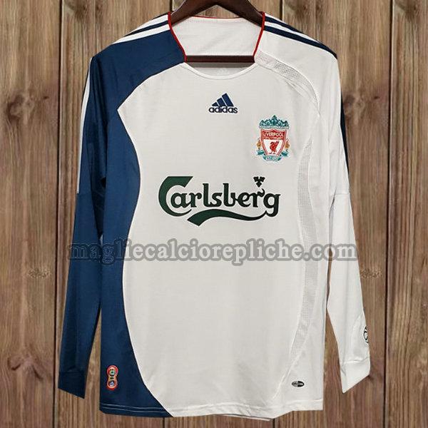 terza maglie calcio liverpool 2006-2007 bianco