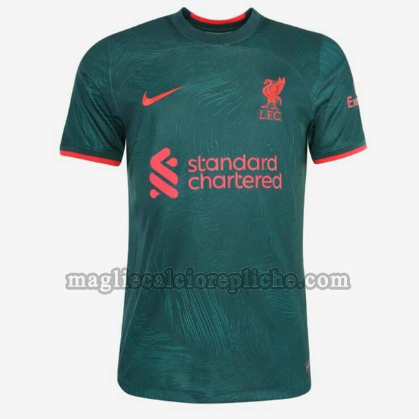 terza maglie calcio liverpool 2022 2023 thailandia verde