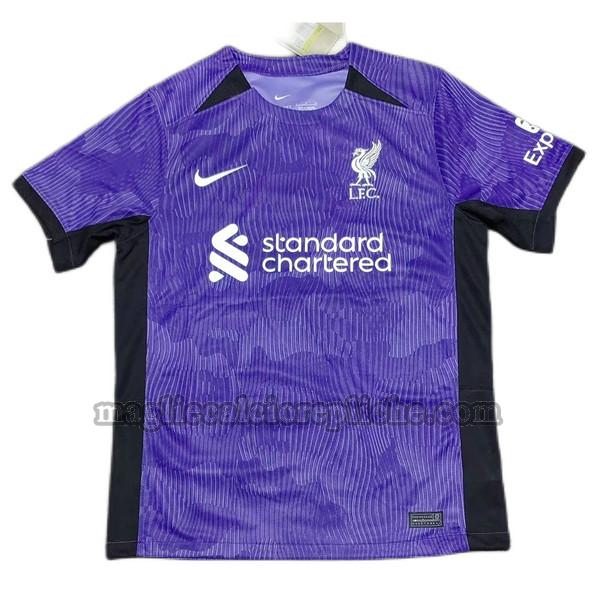 terza maglie calcio liverpool 2023 2024 thailandia purple