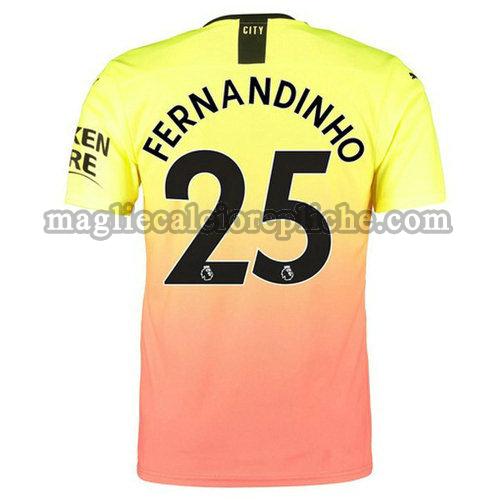 terza maglie calcio manchester city 2019-2020 fernandinho 25