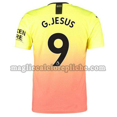 terza maglie calcio manchester city 2019-2020 g.jesus 9