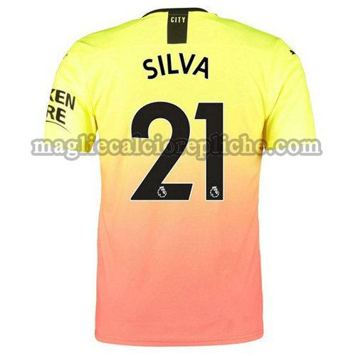 terza maglie calcio manchester city 2019-2020 silva 21