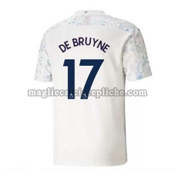 terza maglie calcio manchester city 2020-2021 de bruyne 17