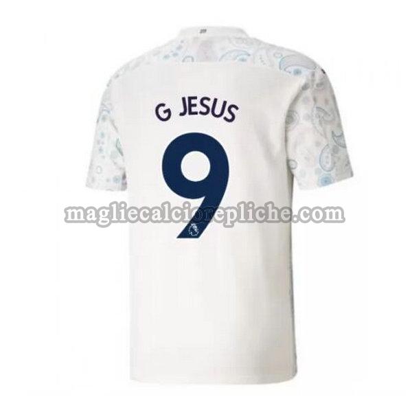 terza maglie calcio manchester city 2020-2021 g jesus 9