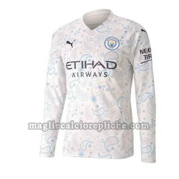 terza maglie calcio manchester city 2020-2021 manica lunga