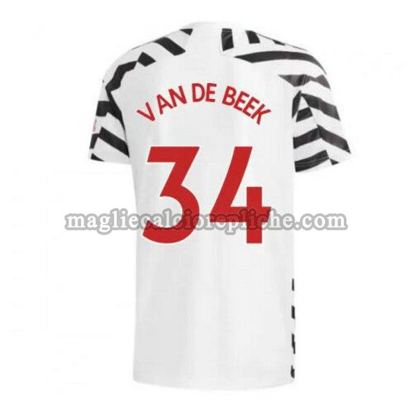 terza maglie calcio manchester united 2020-2021 van de beek 34