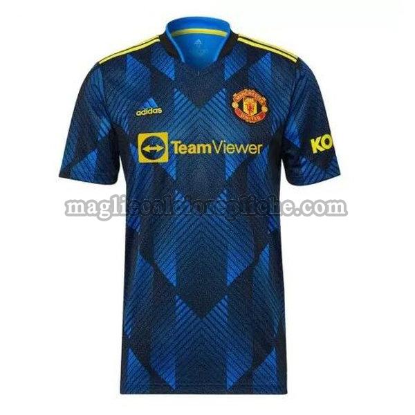 terza maglie calcio manchester united 2021 2022 thailandia blu