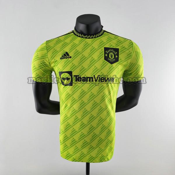 terza maglie calcio manchester united 2022 2023 player verde