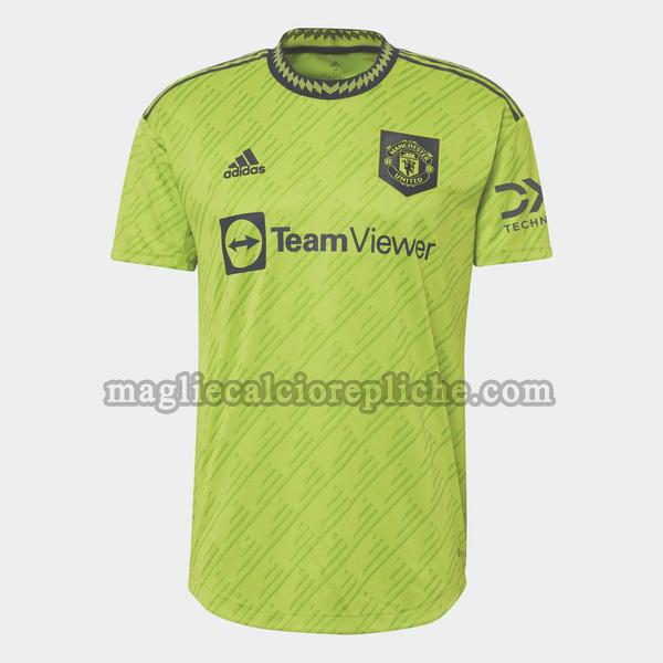 terza maglie calcio manchester united 2022 2023 verde