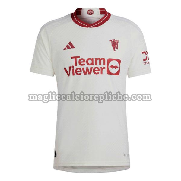 terza maglie calcio manchester united 2023 2024 thailandia bianco