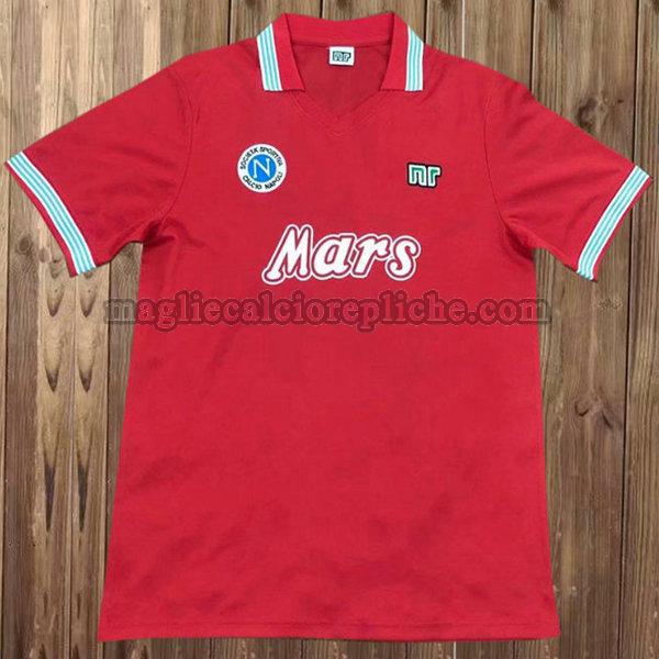 terza maglie calcio napoli 1988-1989 rosso