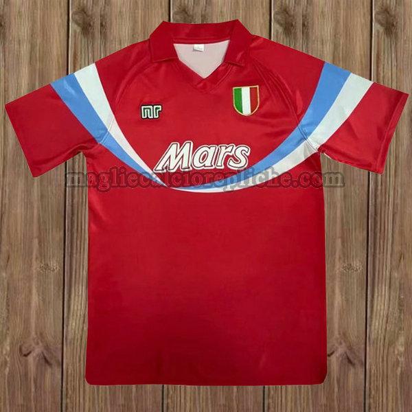 terza maglie calcio napoli 1990-1991 rosso