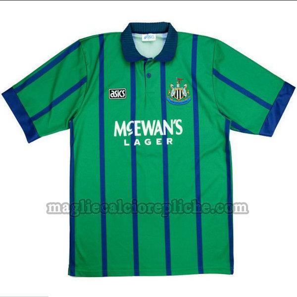 terza maglie calcio newcastle united 1993-1995 verde