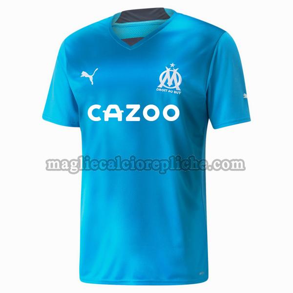 terza maglie calcio olympique marsiglia 2022 2023 blu