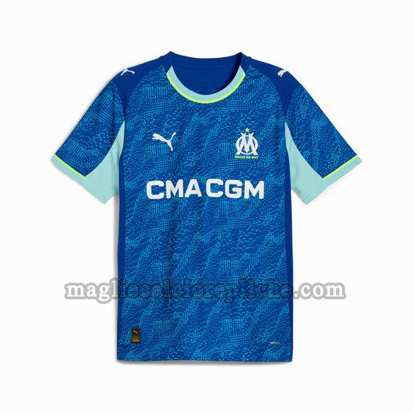 terza maglie calcio olympique marsiglia 2025 2026 thailandia blu