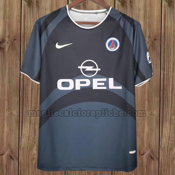 terza maglie calcio psg 2001-2002 grigio