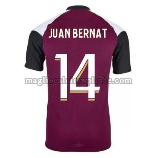 terza maglie calcio psg 2020-2021 juan bernat 14 porpora