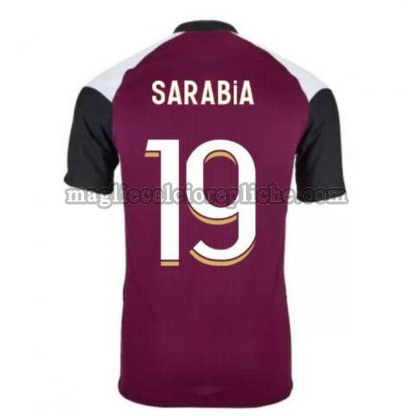 terza maglie calcio psg 2020-2021 sarabia 19 porpora