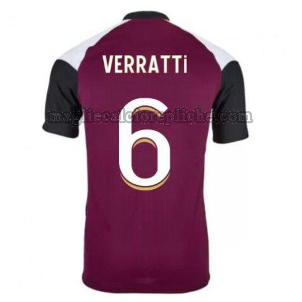 terza maglie calcio psg 2020-2021 verratti 6 porpora