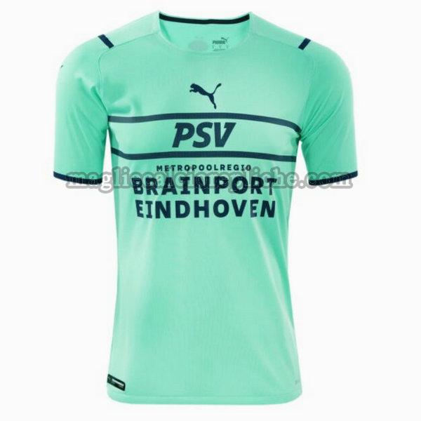 terza maglie calcio psv eindhoven 2021 2022 thailandia verde