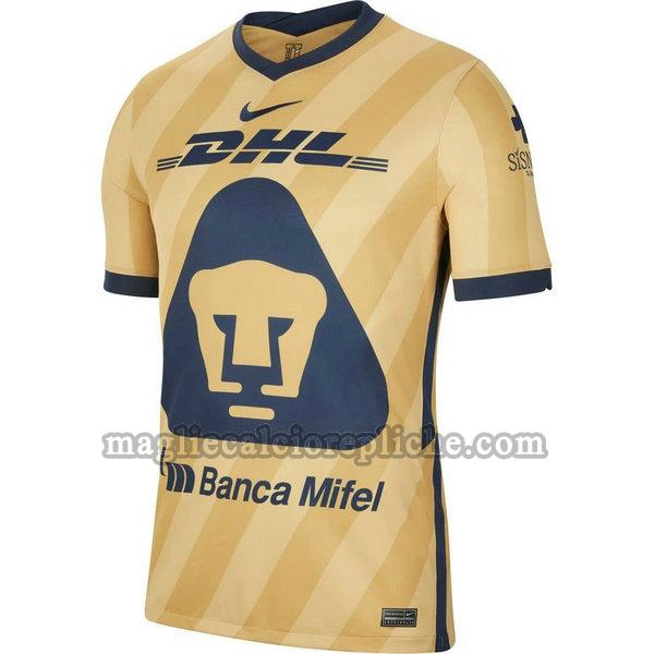 terza maglie calcio pumas unam 2021 thailandia giallo