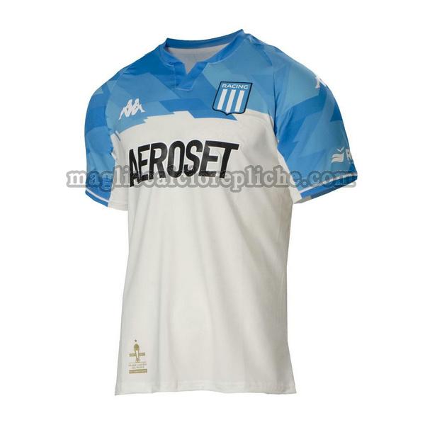 terza maglie calcio racing club 2022 2023 thailandia bianco blu