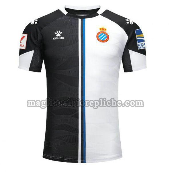 terza maglie calcio rcd espanyol 2023 2024 thailandia nero bianco