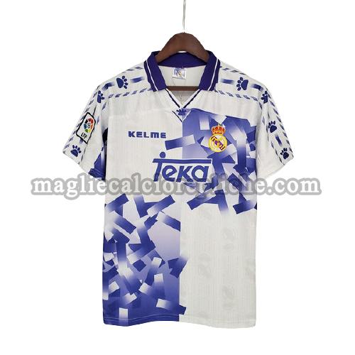 terza maglie calcio real madrid 1996 97 bianco