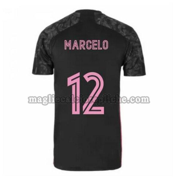 terza maglie calcio real madrid 2020-2021 marcelo 12 nero