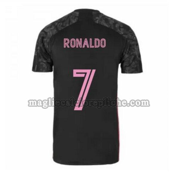 terza maglie calcio real madrid 2020-2021 ronaldo 7 nero