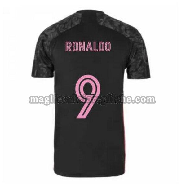 terza maglie calcio real madrid 2020-2021 ronaldo 9 nero