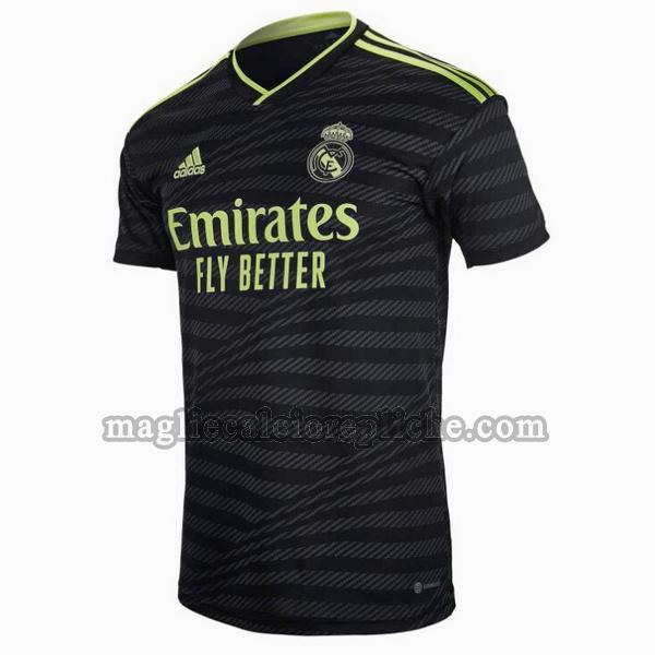 terza maglie calcio real madrid 2022 2023 nero