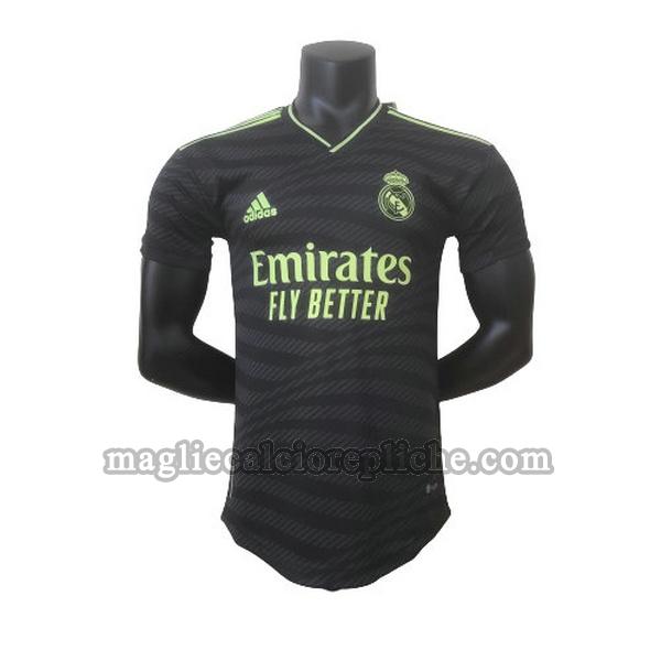 terza maglie calcio real madrid 2022 2023 player nero