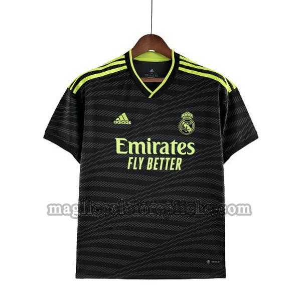 terza maglie calcio real madrid 2022 2023 thailandia nero