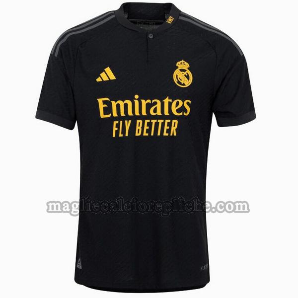 terza maglie calcio real madrid 2023 2024 nero