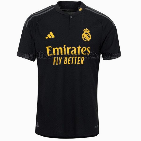 terza maglie calcio real madrid 2023 2024 thailandia nero