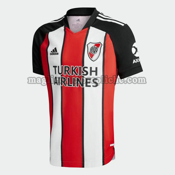 terza maglie calcio river plate 2021 thailandia bianco rosso nero