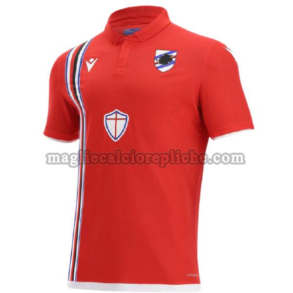 terza maglie calcio sampdoria 2021 2022 thailandia rosso