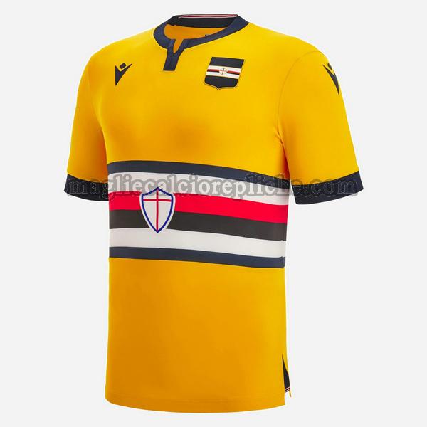 terza maglie calcio sampdoria 2022 2023 giallo